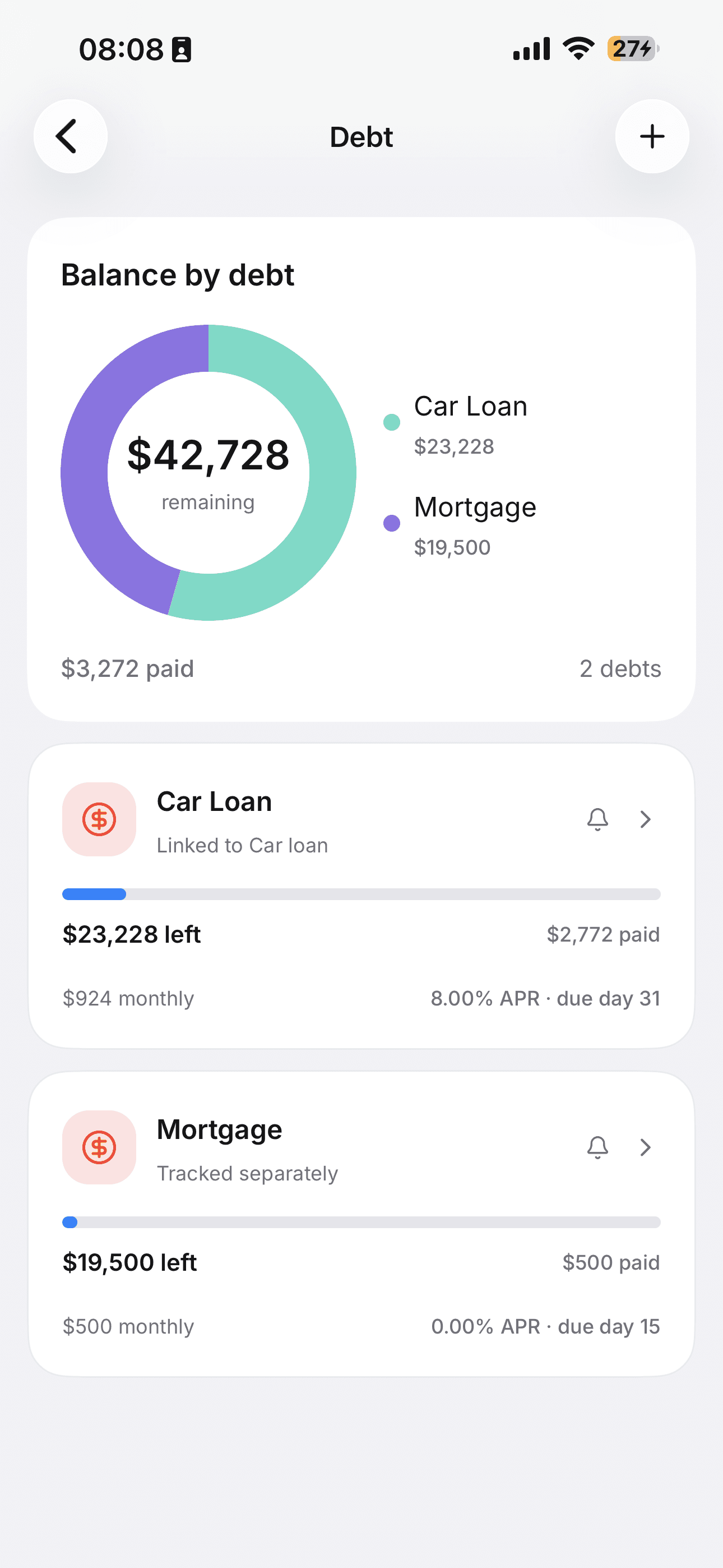 Tallyko debt tracker